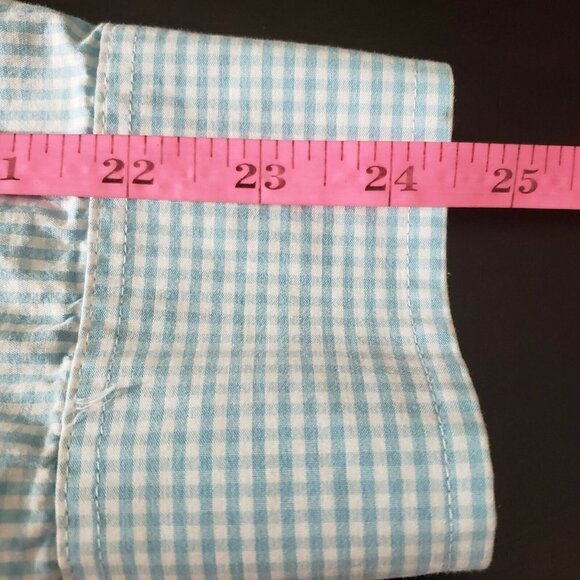 ☀ Izod Mens Green Plaid Button Down Shirt - Picture 5 of 6